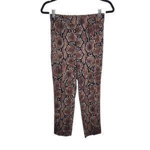 Babaton Atelier Aritzia Conan Snake Print Cropped Pull On Pants